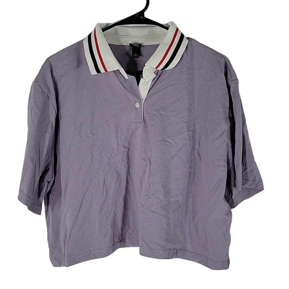 Wild Fable Crop Top with Collar, Lavender, Sz M, NWT